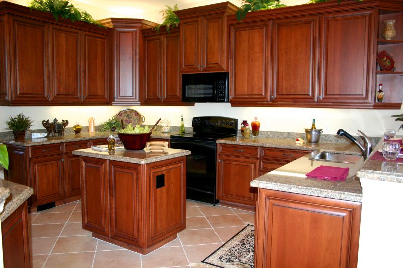 Cherry Cabinet Refacing in Waco, TX