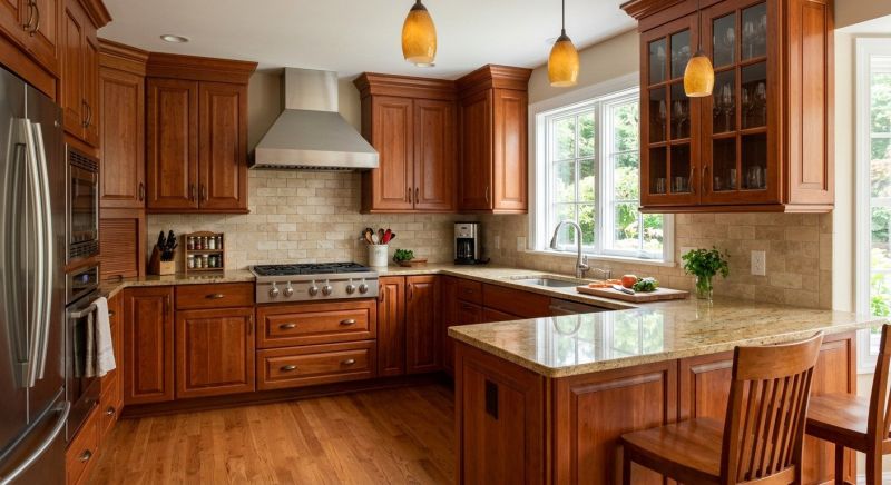 Cherry Cabinet Remodeling in Hendersonville, TN